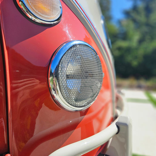 7" Round Headlight Mesh — (2 Pc Set)