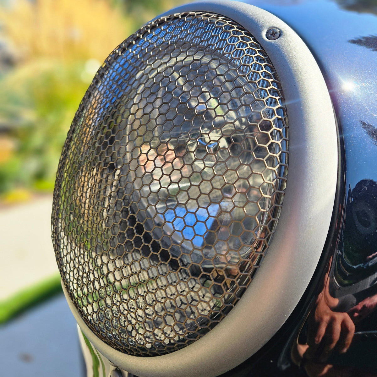 7" Oval Headlight Mesh — (2 Pc Set)