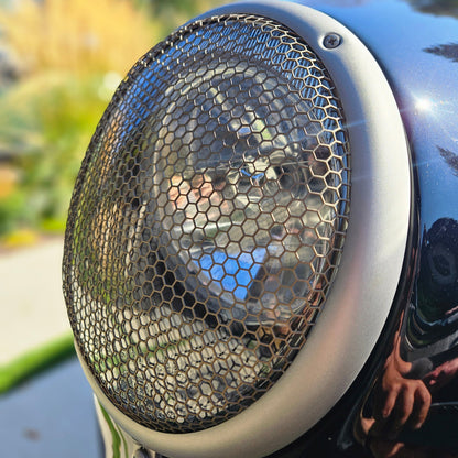 7" Oval Headlight Mesh — (2 Pc Set)